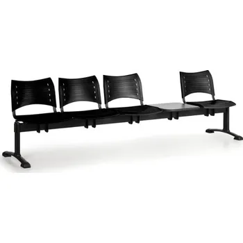 Lavice do čekárny plastová Visio Biedrax LC9289c - podnož černá