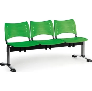 Zahrada Lavice do čekárny plastová Visio Biedrax LC9292z - podnož chromovaná