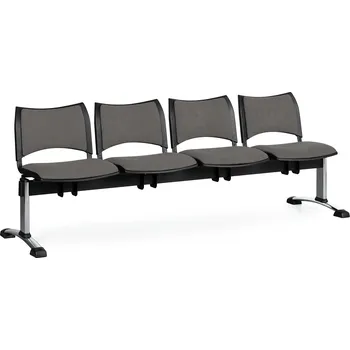 Lavice do čekárny čalouněná Smart Biedrax LC9222s - podnož chromovaná