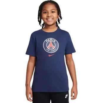 Dětské fotbalové tričko Nike PSG 25/26 Crest Tee modré