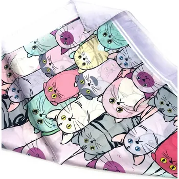 Šála Krásný šál s roztomilými kočičkami, Barvy: 5- černý