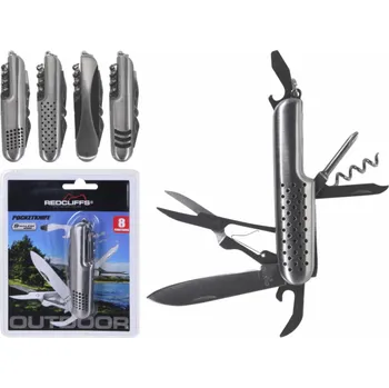 Multifunkční nůž Nůž kapesní multifunkční 8 funkcí nerez 3 druhy