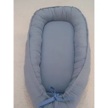 Hnízdečko pro miminko Pro útulný domov Hnízdečko do postýlky Mušelínové Blue modré