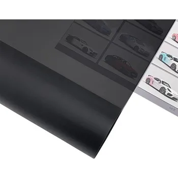 Stínítko do auta Kouřová fólie 30×120 cm 1 role Vinylová fólie na světlomety Auta Motorky Samolepicí úprava světel Matná černá Světle černá Průhledná bílá Matná černá