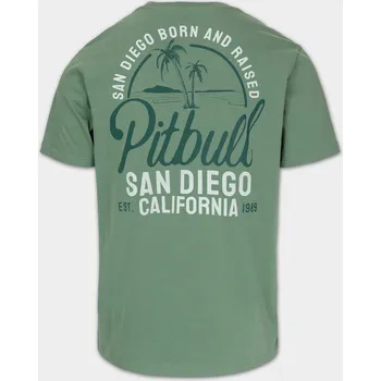 Pánské tričko PitBull West Coast - pánské triko SAN DIEGO BORN mintové 2XL