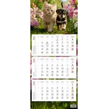 Kalendář Kalendarz 2026 ścienny trójdzielny Przyjaciele