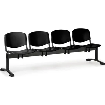 Lavice do čekárny plastová ISO Biedrax LC9720c - podnož černá