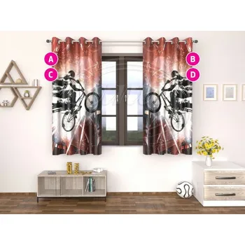 Závěs Dante Závěs BMX 4 verze - vzor C stužka - 195 cm x 145 cm