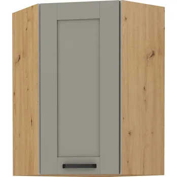 Kuchyňská skříňka Stolarz Lempert Horní rohová kuchyňská skřínka Luna 60x60 GN-90 1F Barva korpusu skříněk: Dub artisan, Zvolte barvu dvířek: CLAYGR