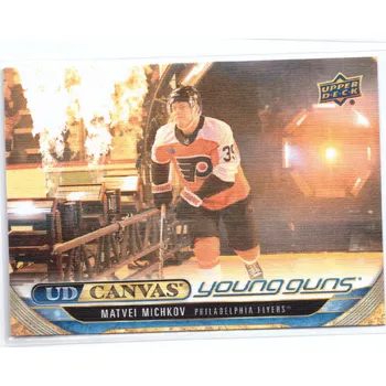 Sběratelská karetní hra 2024-25 UD Extended Series MATVEI MICHKOV UD Canvas Young Guns