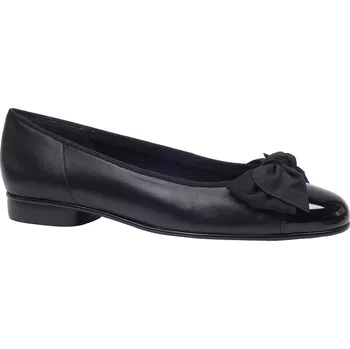 Dámské baleríny Vycházková obuv-baleríny, Gabor, černá: Černá Hladká kůže 28 43 F - užší střih (12367-12369)