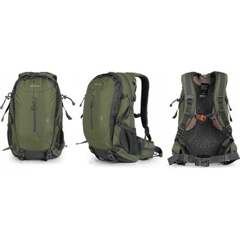 Outdoorové zavazadlo ODVĚTRÁVANÝ HORSKÝ BATOH BERGSON ADAL | OBJEM 35L | OLIVOVÝ