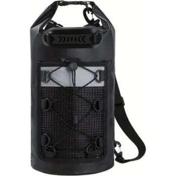 Vodotěsný PVC batoh 10L 48x30x18 cm Suchý plavecký batoh přes rameno Rafting Kajak Surfování Trekingová taška pro muže i ženy černá