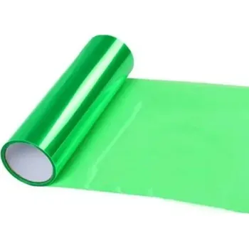 Stínítko do auta Barevná fólie na světlomety 30x200cm Samolepicí PVC tónovací vinyl pro světla a lampy vozu zelená
