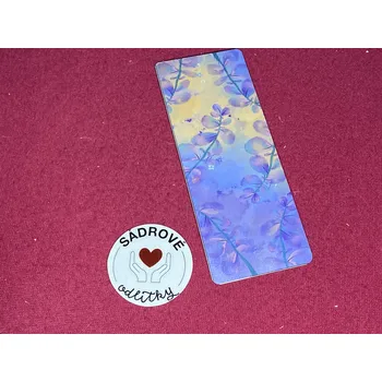 Doplněk ke knize HandMade by VeJa Záložka do knih č.180 - fialový kytky