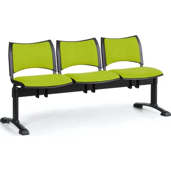 Lavice do čekárny čalouněná Smart Biedrax LC9214z - podnož černá