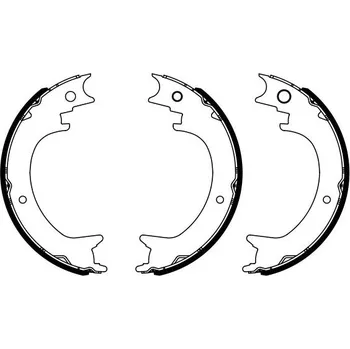 Brzdová čelist Sada brzdových čelistí, parkovací brzda BOSCH 0 986 487 945