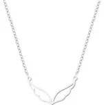 OPD0268-ST Ocelový řetízek s přívěškem - křídla