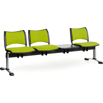 Lavice do čekárny čalouněná Smart Biedrax LC9221z - podnož chromovaná