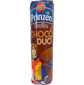 PRINZEN ROLLE CHOCO DUO - čokoládové sušenky s čokoládovým krémem 352g
