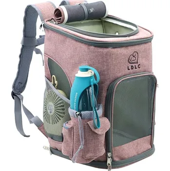 Psí batoh Alley šedý batoh pro psa do 10 kg Barva: Růžová, Dle váhy psa: do 6 kg