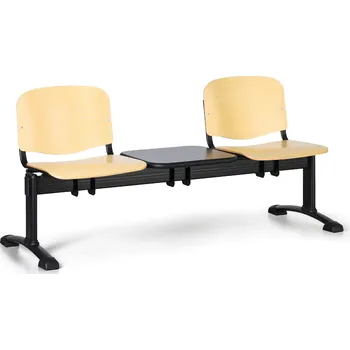 Lavice do čekárny dřevěná ISO Biedrax LC9742 - podnož černá