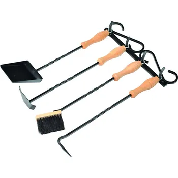 Krbové nářadí KOVO-KRAUS Nářadí ke krbu závěsné, 4 kusy