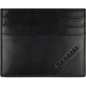 Bugatti Kožené pouzdro na karty RFID Nobile Card Case 49125001 černé