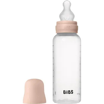 Kojenecká láhev Bibs Antikoliková láhev se silikonovým dudlíkem 270 ml Blush