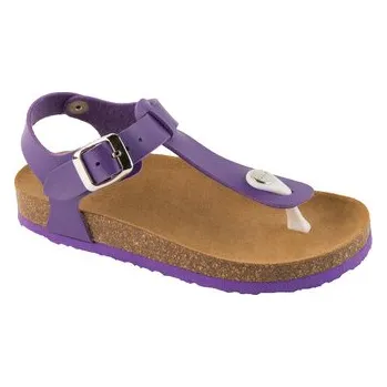 Dívčí sandály Scholl BOA VISTA KID dětské zdravotní sandály purpurové s Bioprint stélkou