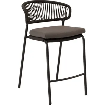 Somcasa Antracitová kovová barová židle Randall 68 cm