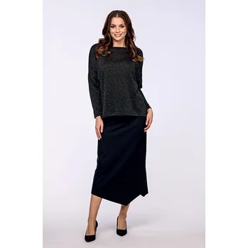 Dámská sukně Úzká černá dámská sukně v midi délce 181 velikost M