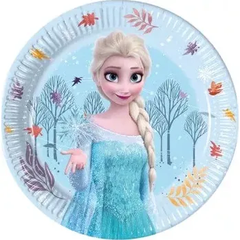 Talíř Papírové talířky Ledové království - Idyllic Wonder 20cm 8ks