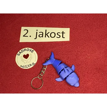 HandMade by NiJa + VeJa Přívěšek na klíče - ohybací delfín