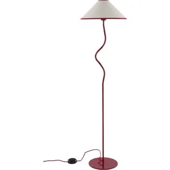 Stojací lampa Jotex Červená kovová stojací lampa JULIET 148 cm