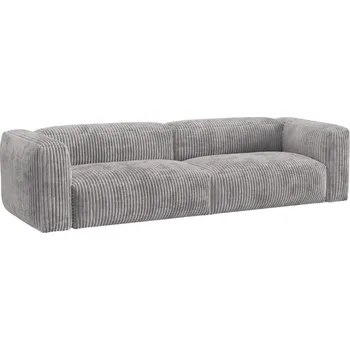 Pohovka Micadoni Světle šedá manšestrová čtyřmístná pohovka Martina 320 cm