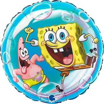 Balónek Amscan Foliový balónek kulatý SpongeBob 46 cm