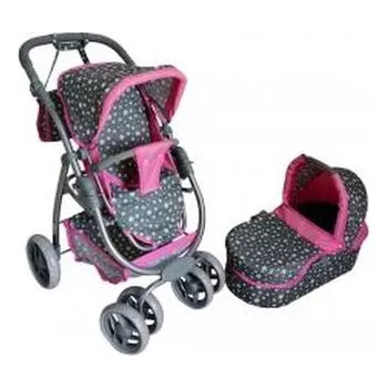 Panenka MarioToys Wózek dla lalek z gondolą głęboką i spacerową