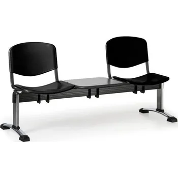 Lavice do čekárny plastová ISO Biedrax LC9691c - podnož chromovaná