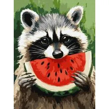 Set školních potřeb Malowanie po numerach - Soczysty arbuz 30x40cm