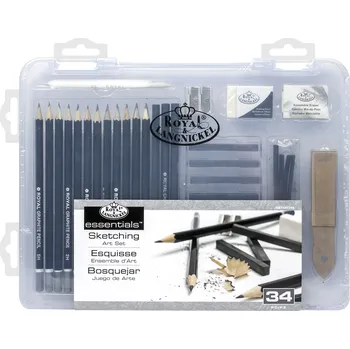 Royal Langnickel ROYAL and LANGNICKEL Sada na skicování plastovém kufříku