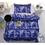 2dílné povlečení Space modrá svítící