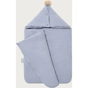 Spacák Mušelínový spací pytlík s kapucí Barvy: Arctic Blue