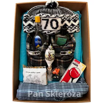 Čepice Pegres Dárkový set XXL k sedmdesátinám