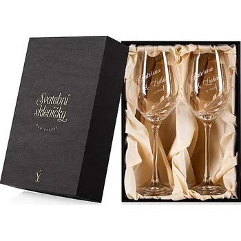 Sklenice Dárková krabička na svatební sklenice Celebration 360 ml