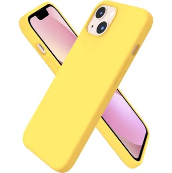 Pouzdro na mobilní telefon Silikonový tenký barevný obal iPhone 11 Barva: Žlutá
