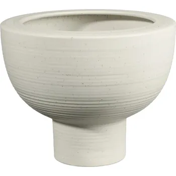 Váza Kameninový květinář výška 20 cm MIDORO ASA Selection - bílý bílá