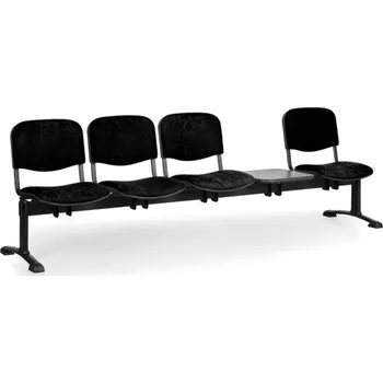 Lavice do čekárny čalouněná Viva Biedrax LC9373c - podnož černá