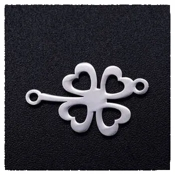 Přívěsek OK1360-ST Ocelový přívěšek - čtyřlístek - čtyřlístky