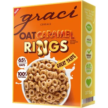 Graci Cereální kroužky s karamelovou příchutí 375g